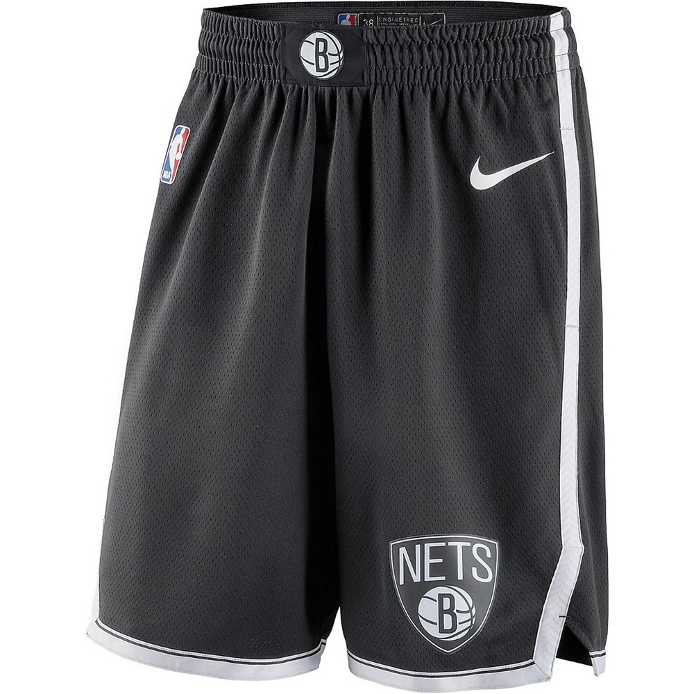 Nike NBA Brooklyn Nets Icon Edition Swingman Shorts Mens Sz Large AJ5584-010